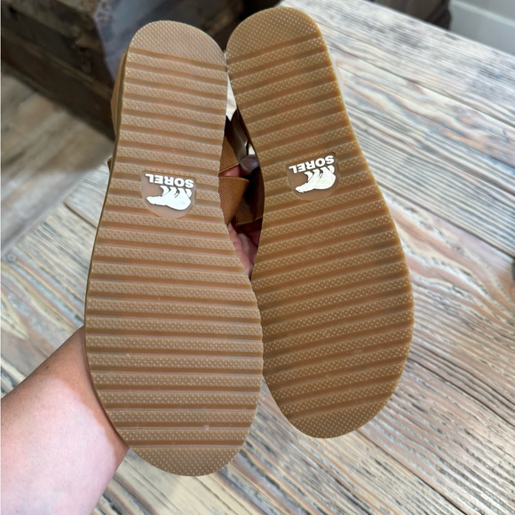 Sorel Ella II sandals 9.5 tan leather - Picture 4 of 5